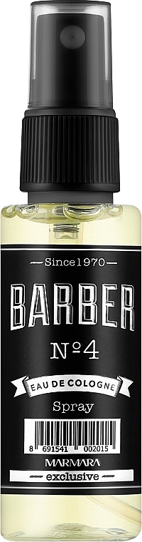 Одеколон після гоління - Marmara Barber №4 Eau De Cologne Spray (міні) — фото N1