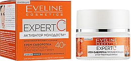 Духи, Парфюмерия, косметика Крем-сыворотка для лица - Eveline Cosmetics Expert С Anti-Wrinkle Cream-Serum 40+