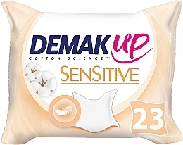 Вологі серветки для обличчя, 23 шт. - Demak Up Sensitive — фото N1