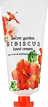 Антивозрастной крем для рук с гибискусом - Jigott Secret Garden Hibiscus Hand Cream — фото N1