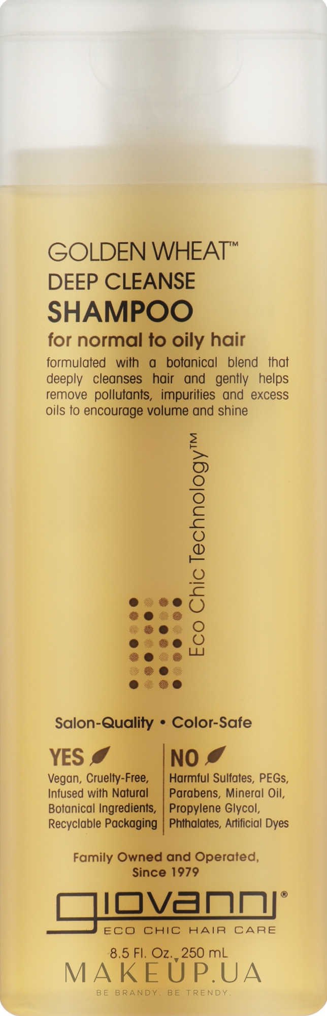 Шампунь для глубокого очищения - Giovanni Eco Chic Hair Care Golden Wheat Deep Cleanse Shampoo — фото 250ml