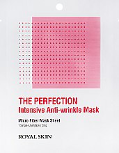 Парфумерія, косметика Інтенсивно омолоджувальна маска з мікрофібри - Royal Skin The Perfection Intensive Anti-Wrinkle Mask