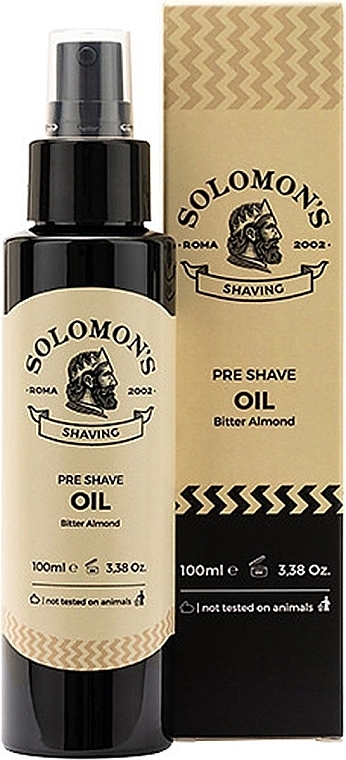 Масло перед бритьем "Горький миндаль" - Solomon's Pre-Shave Oil Bitter Almond — фото N1