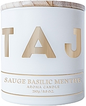 Ароматична свічка "Sauge Basilic Menthe" - Taj Max Aroma Candle — фото N1