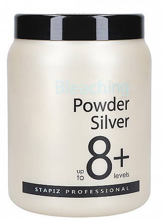 Осветляющая пудра для волос - Stapiz Bleaching Powder Silver 8+  — фото N1