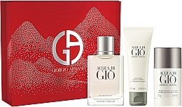 Духи, Парфюмерия, косметика Giorgio Armani Acqua di Gio Pour Homme - Набор (edt/100 ml + sh/gel/75 ml + deo/75 ml)