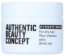 Духи, Парфюмерия, косметика Увлажняющая маска для волос - Authentic Beauty Concept Hydrate Mask (мини)