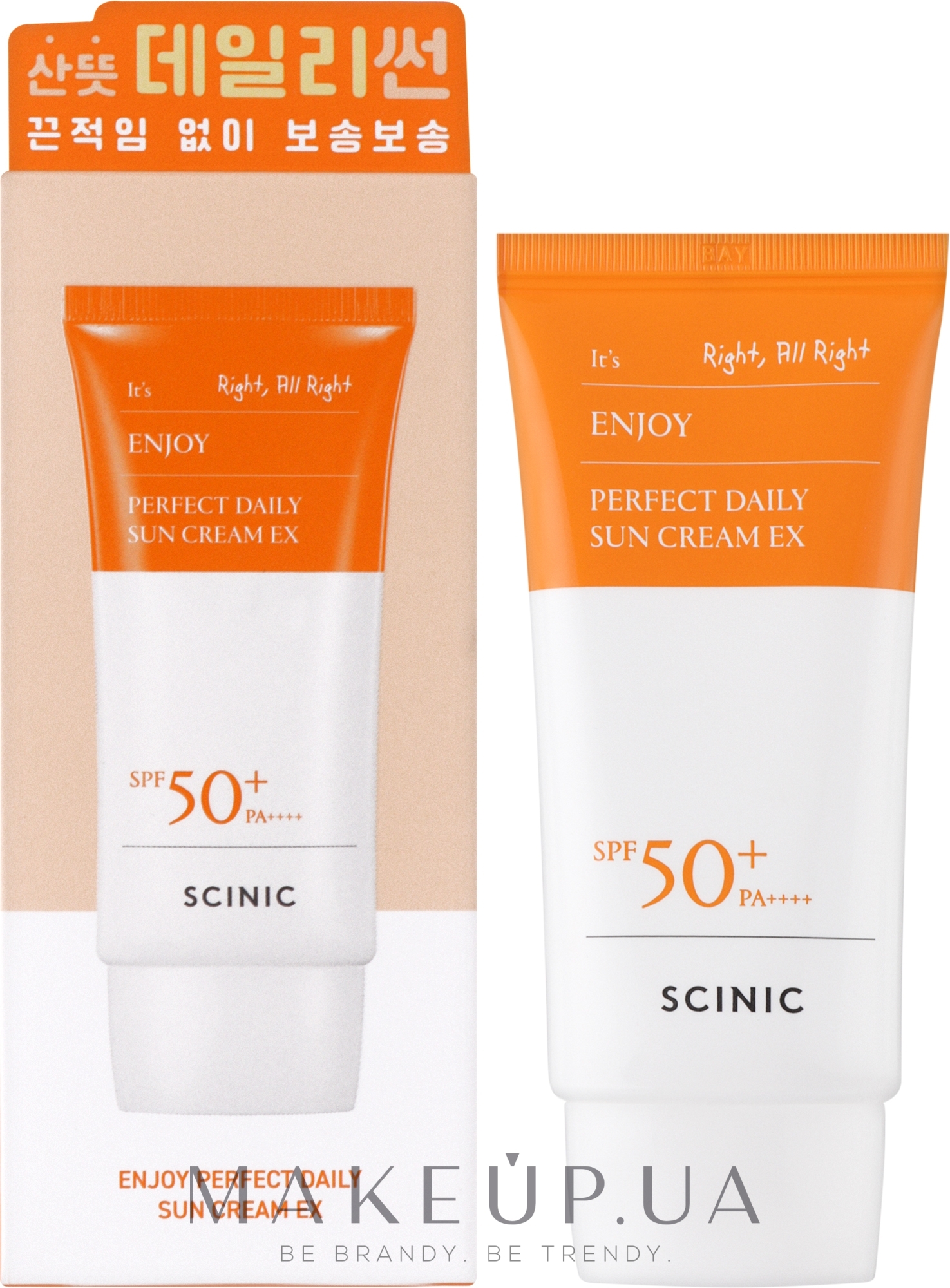 Солнцезащитный крем - Scinic Enjoy Perfect Daily Sun Cream SPF 50+ PA+++ — фото 50ml