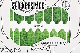 Духи, Парфюмерия, косметика Дизайнерские наклейки для ногтей "Green Xl" - StickersSpace