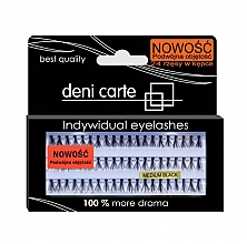 Вії накладні, подвійний об'єм - Deni Carte Fake Eyelashes M — фото N1