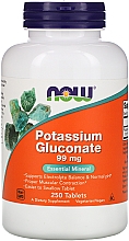 Глюконат калия, 99 мг - Now Foods Potassium Gluconate — фото N3