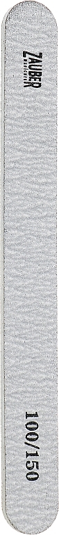 Пилка для ногтей зебра узкая, 100/150 - Zauber — фото N1
