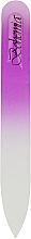 Пилочка кришталева в чохлі зі шкіри 99-902, 90 мм, фіолетова - SPL — фото N1