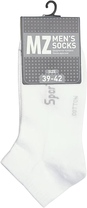 Шкарпетки чоловічі короткі RT1121-021, білі - Modna Zona — фото N1