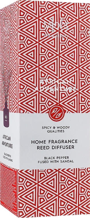 УЦЕНКА Аромадиффузор "Африканские Приключения" - MDS Spa&Beauty African Adventure Home Fragrance Reed Diffuser * — фото N1