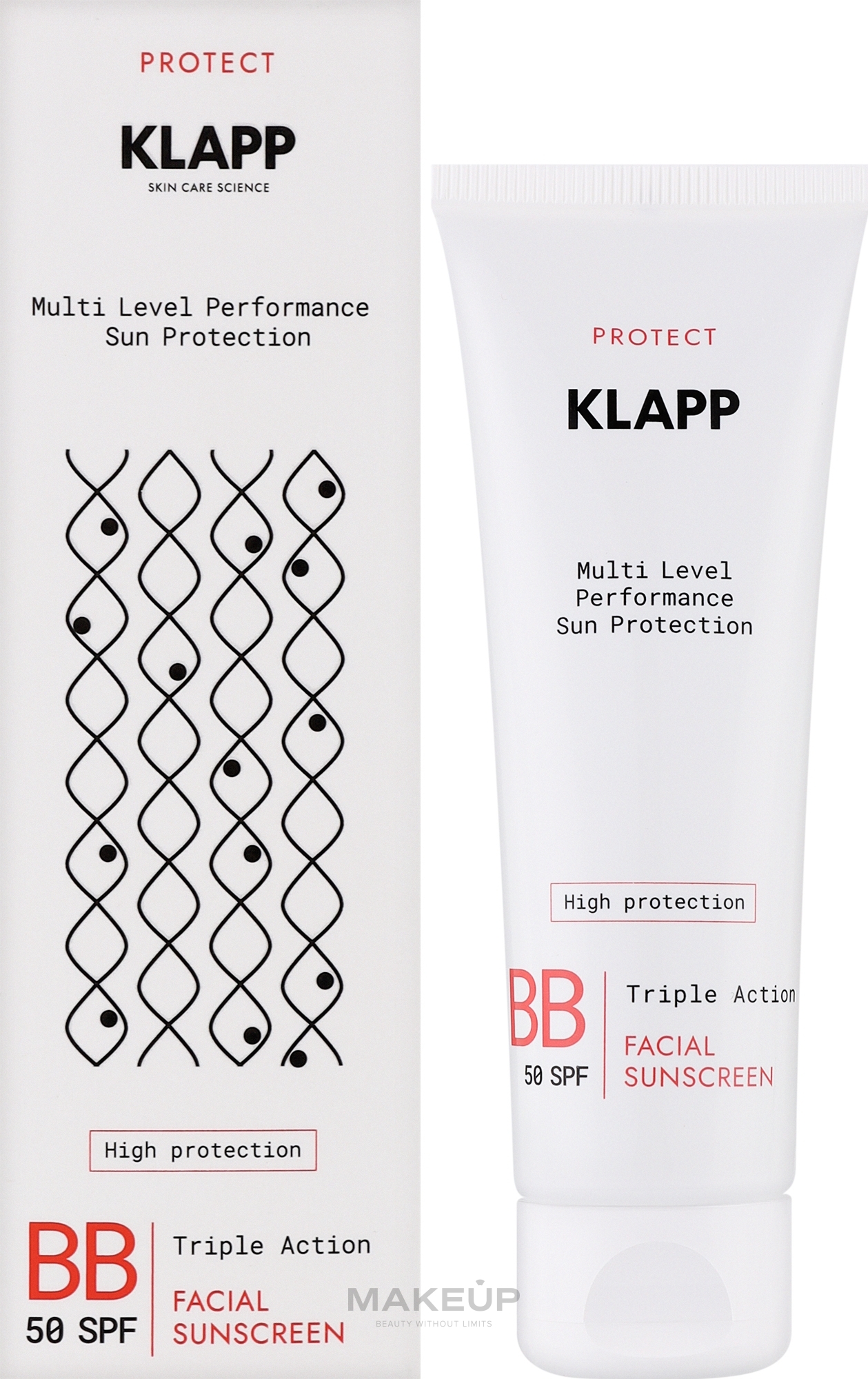 Солнцезащитный BB-крем - Klapp Multi Level Performance Sun Protection BB Cream SPF50 — фото 50ml