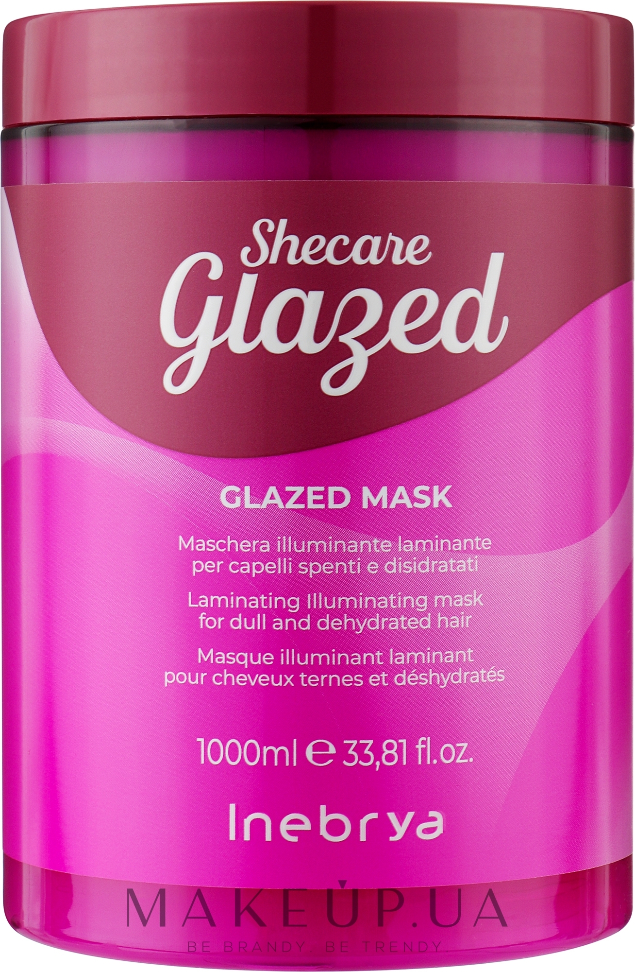 Маска для блеска волос с эффектом глазирования - Inebrya Shecare Glazed Mask — фото 1000ml