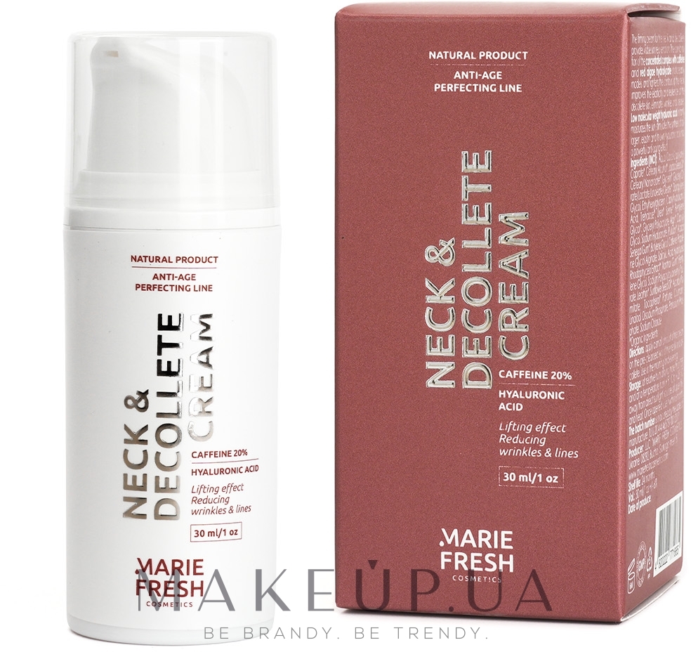 Крем для шеи и зоны декольте - Marie Fresh Cosmetics Neck & Decollete Cream — фото 30ml