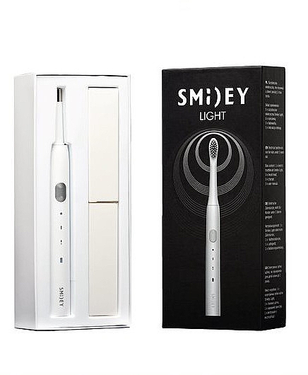 Електрична звукова зубна щітка, біла - Smiley Light — фото N3