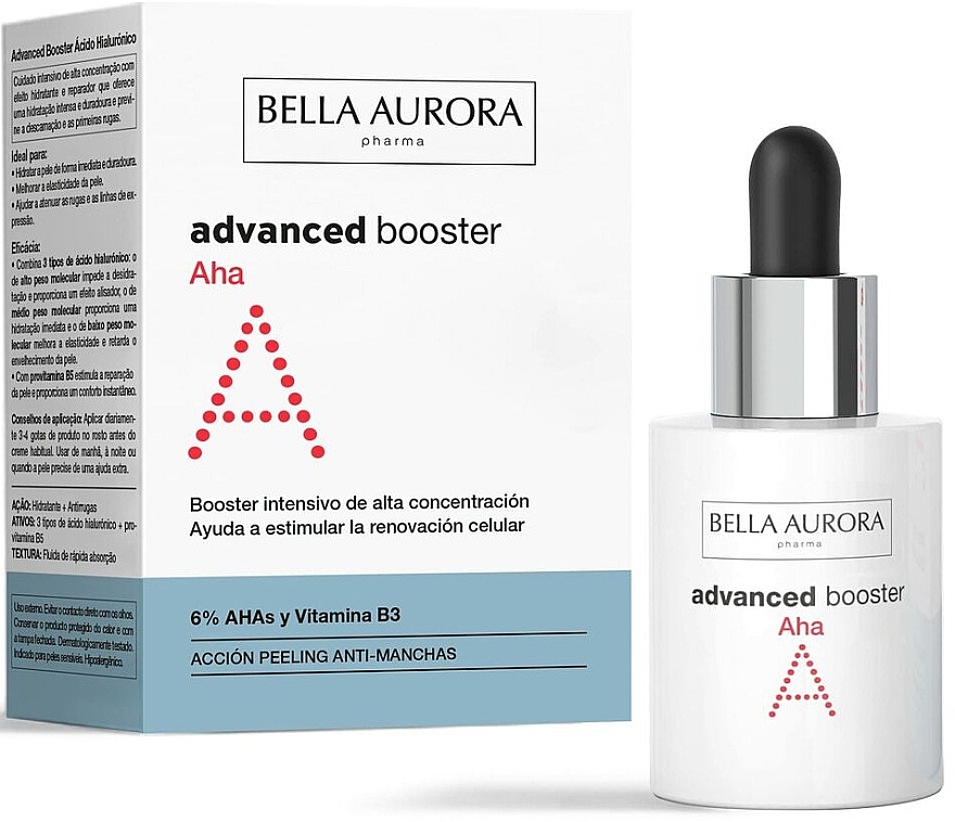 Сыворотка для лица с нежным эффектом пилинга - Bella Aurora Advanced Aha Booster — фото N2