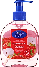 Жидкое мыло для ухода за кожей "Клубника и Орхидея" - Flower Shop — фото N2