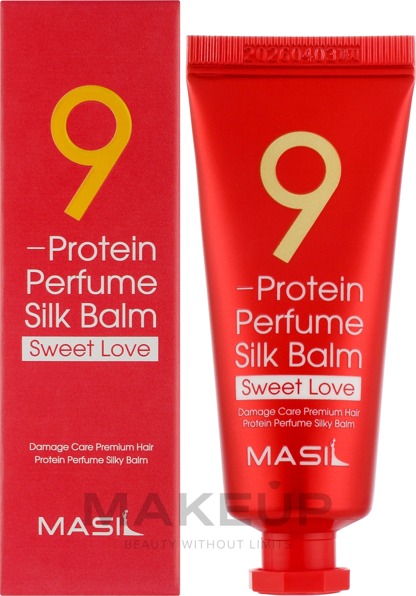 Несмываемый бальзам для защиты волос с ароматом гибискуса и розы - Masil 9 Protein Perfume Silk Balm Sweet Love — фото 20ml