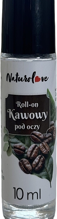 Кофейная сыворотка для кожи вокруг глаз с витаминами А и С - Naturolove Roll-On — фото N1