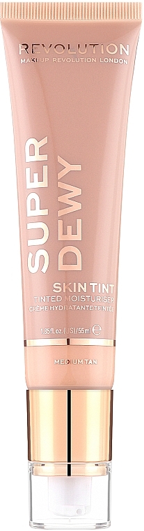 Зволожувальний тонувальний крем для обличчя - Makeup Revolution Superdewy Skin Tint