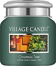 Духи, Парфюмерия, косметика Ароматическая свеча в банке "Рождественское дерево" - Village Candle Christmas Tree