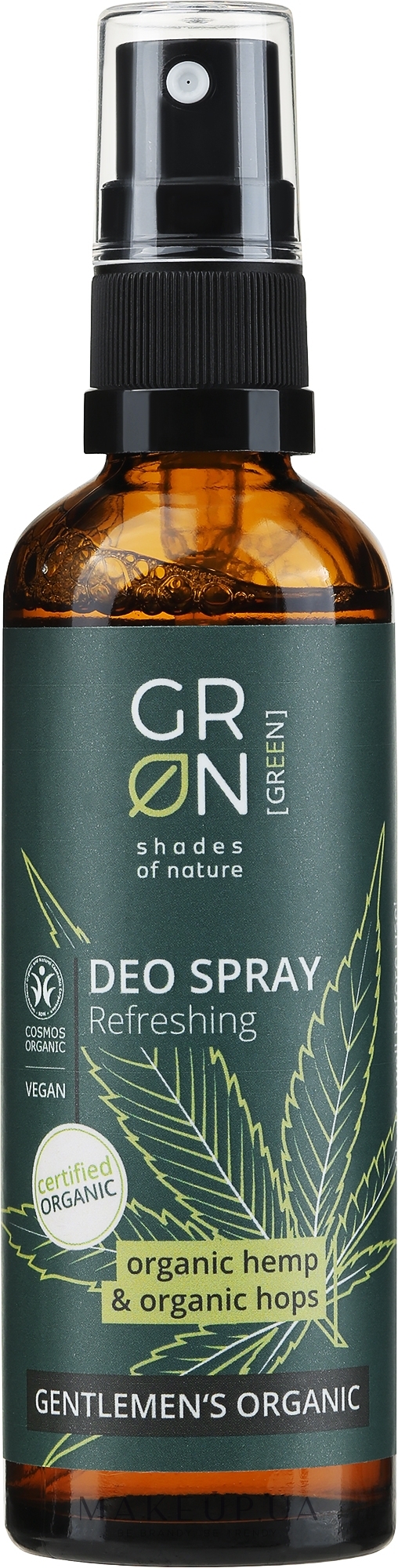 Дезодорант - GRN Gentlemen's Organic Hemp & Hop Deo Spray — фото 75ml