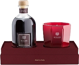 Парфумерія, косметика Набір - Dr. Vranjes Rosso Nobile Candle Gift Box (diffuser/250ml + candle/200g)