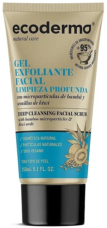 Гель-скраб для обличчя - Ecoderma Deep Cleansing Facial Scrub Gel — фото N1