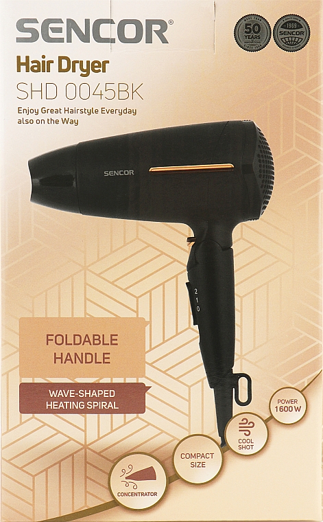 Фен для волос - Sencor SHD 0045BK — фото N2