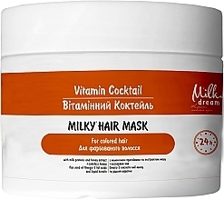 Маска-молочко для фарбованого волосся "Вітамінний коктейль" - Milky Dream Milk Hair Mask — фото N2