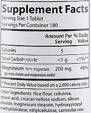 Харчова добавка "Магній хелат", 200 мг - Carlson Labs Chelated Magnesium — фото N3