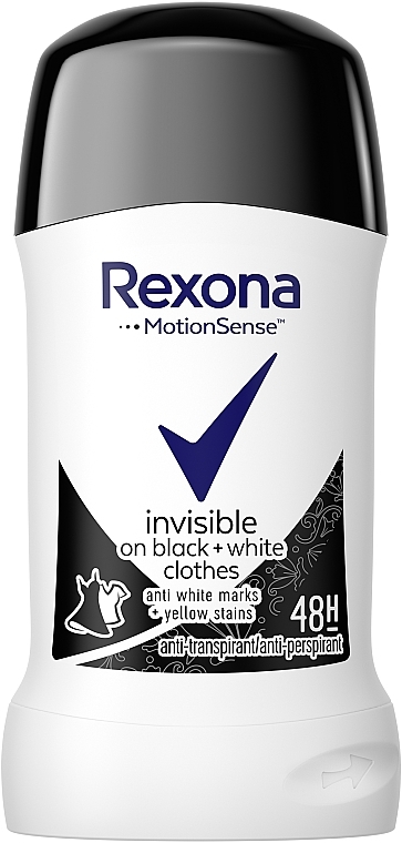 Антиперспирант-стик "Невидимый на черной и белой одежде" - Rexona Antiperspirant Stick