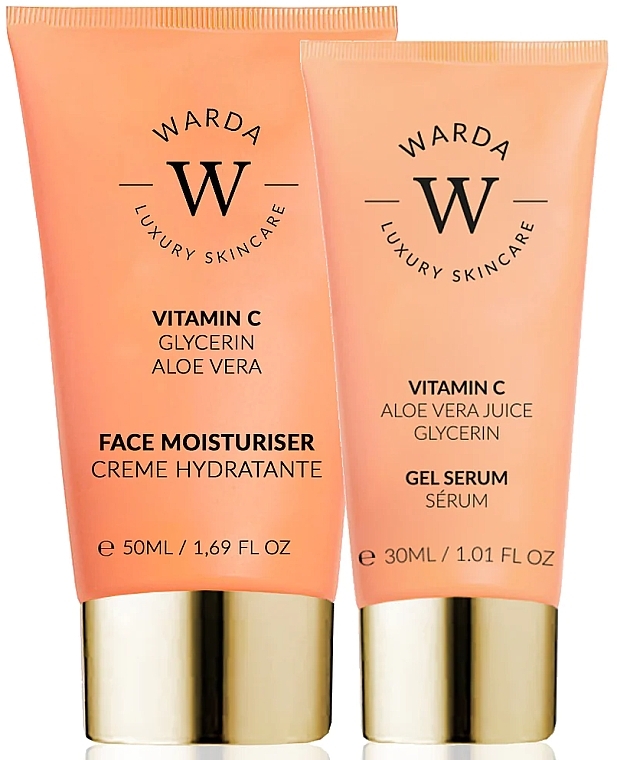 Набір - Warda Skin Glow Boost Vitamin C (f/cr/50ml + gel/serum/30ml) — фото N1