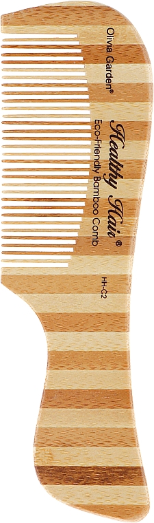 Расческа бамбуковая, 2 - Olivia Garden Healthy Hair Eco-Friendly Bamboo Comb 2 — фото N1
