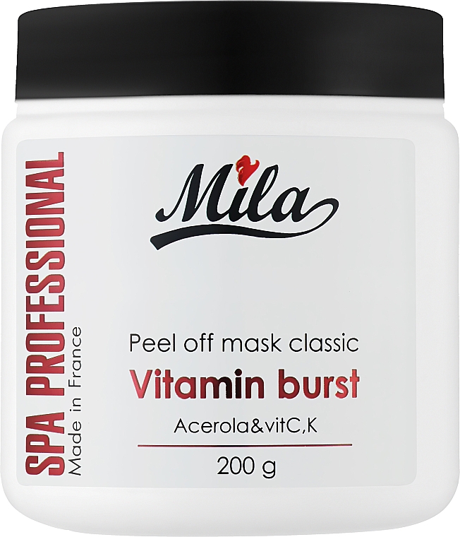 Маска альгинатная классическая порошковая "Витаминная, ацерола" - Mila Vitamin Burst Peel Off Mask Acerola — фото N3