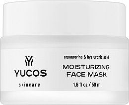 Парфумерія, косметика Зволожуюча маска з аквапоринами та гіалуроновою кислотою - Yucos Moisturizing Face Mask Aquaporins & Hyaluronic Acid