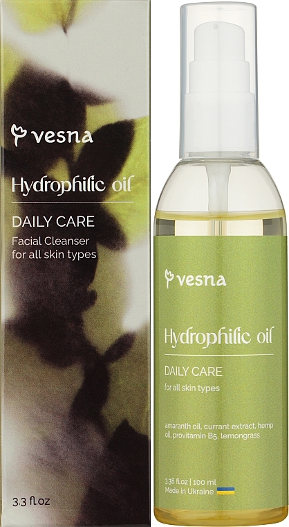 Гідрофільна очищувальна олія для обличчя - Vesna Basic Care — фото N2