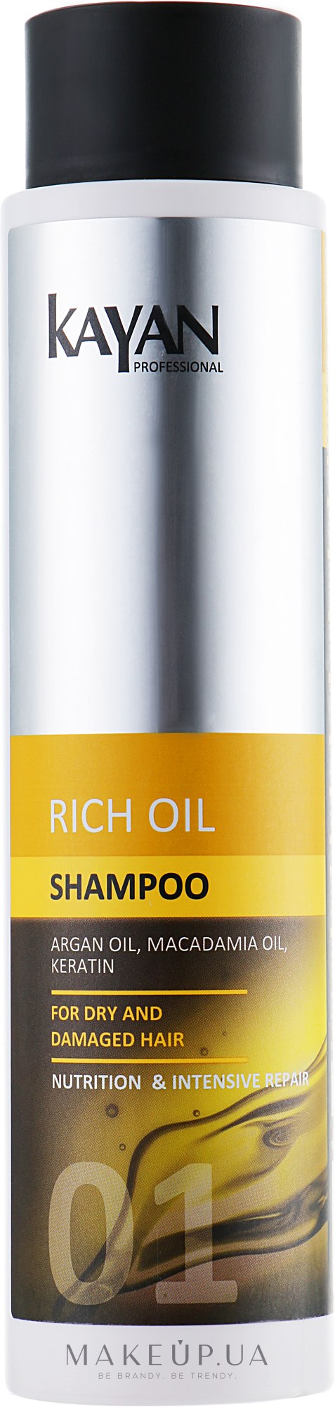 Шампунь для сухих и поврежденных волос - Kayan Professional Rich Oil Shampoo — фото 400ml