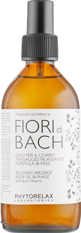 Массажное масло "Bach Flowers" - Phytorelax Laboratories Fiori Di Bach Relaxing Olio 