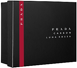 Prada Luna Rossa Carbon - Набір (edt/100ml + edt/mini/10ml + sh/gel/100ml) — фото N3