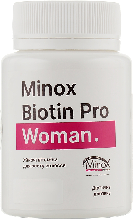 Женские витамины для роста волос - MinoX Biotin Pro Woman