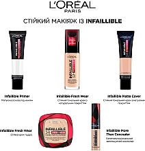 УЦЕНКА Стойкая матирующая крем-пудра для лица - L`Oréal Paris Infaillible Fresh Wear 24H * — фото N6