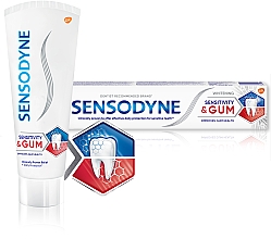 Зубная паста "Чувствительность зубов и защита десен", отбеливающая - Sensodyne Sensitivity & Gum Whitening — фото N3