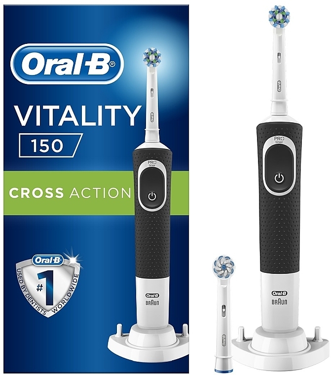 Электрическая зубная щетка - Oral-B Braun Vitality 150 CrossAction + Brush Head — фото N1