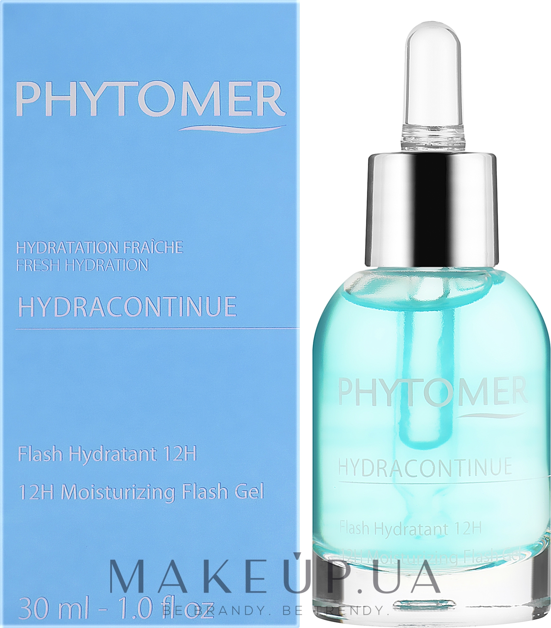 Увлажняющий гель, придающий сияние коже - Phytomer HydraContinue Phytomer 12H Moisturizing Flash Gel — фото 30ml