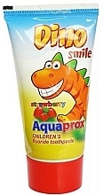 Парфумерія, косметика Дитяча зубна паста зі смаком полуниці - Mattes Rebi-Dental Aqua Prox Dino Smile